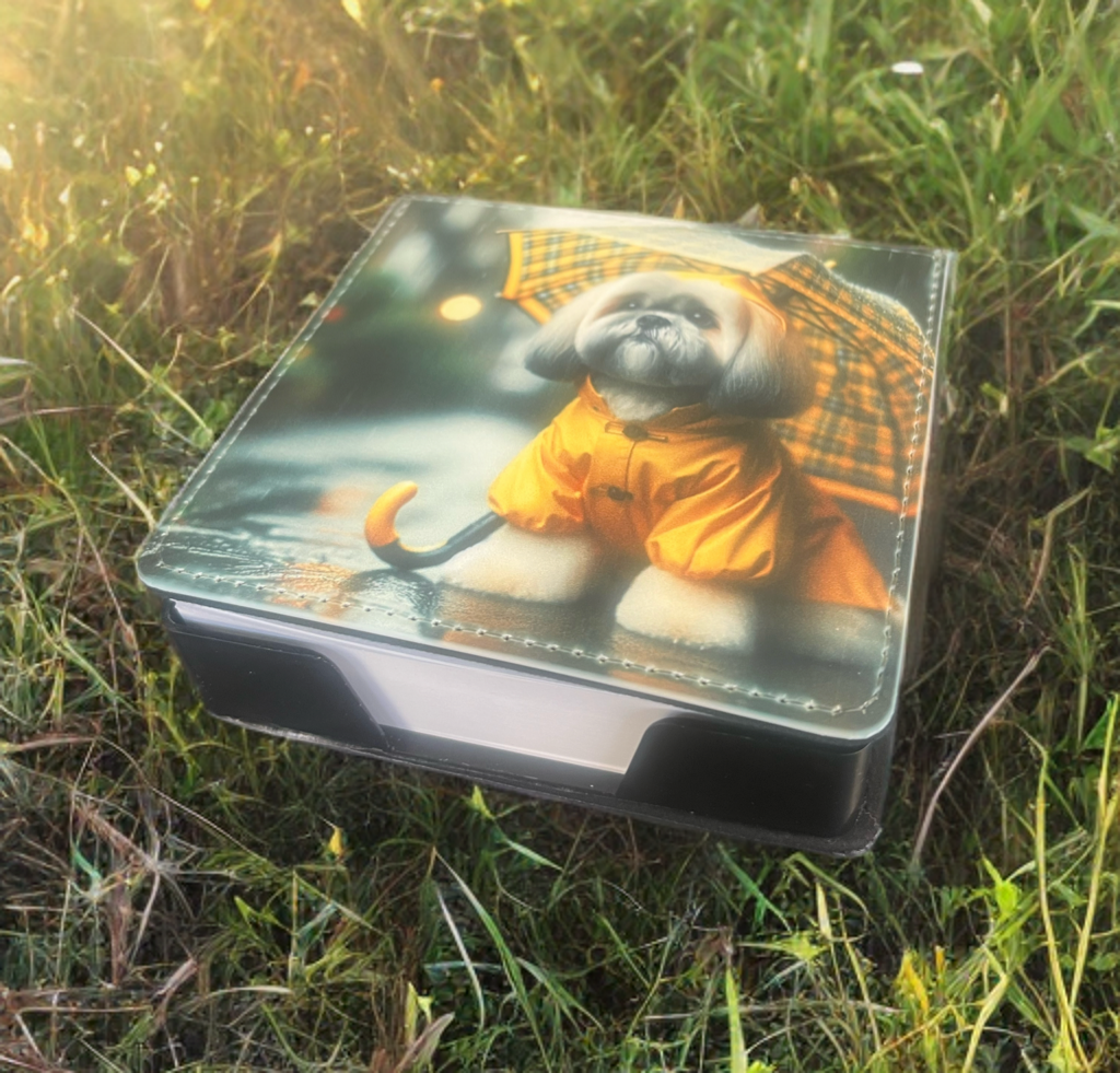 “Paws & Showers" – Rainy Day Dog Note Block