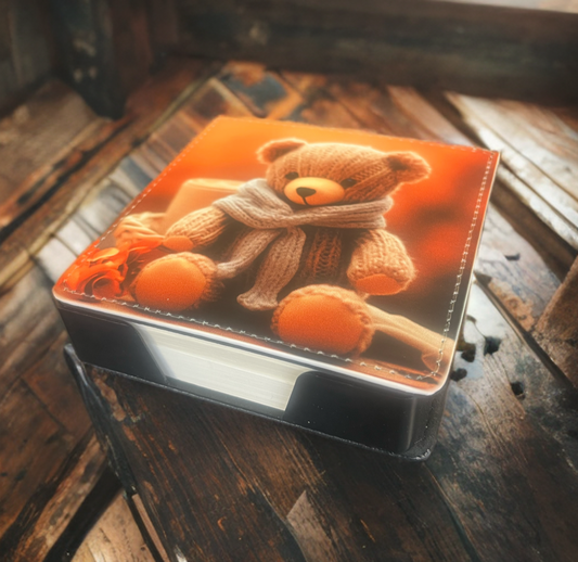 “Warm & Woolly" – Teddy in Scarf Note Block