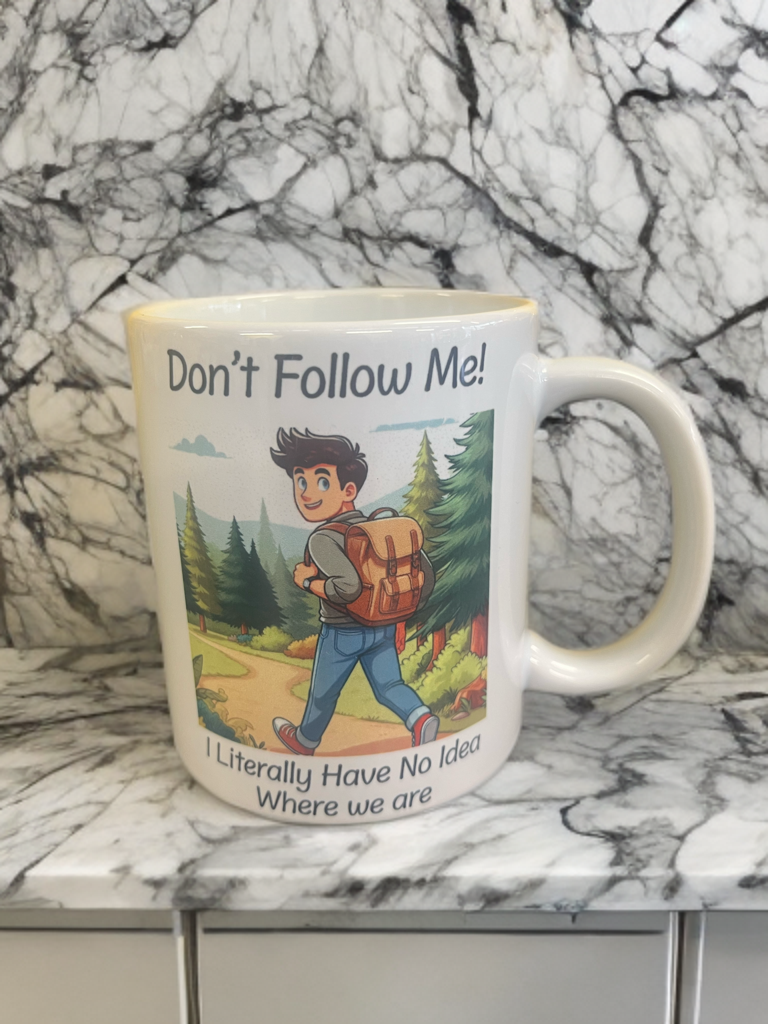 “Trail of Confusion” – 11oz Mug for Adventurous Spirits