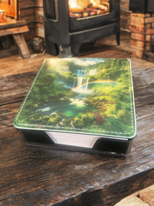 "Serene Waters" – Waterfall Note Block for Mindful Moments