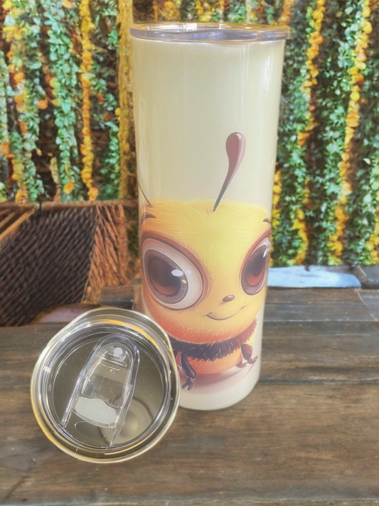 “Bee Kind” – 20oz Tumbler Cute Bumblebee