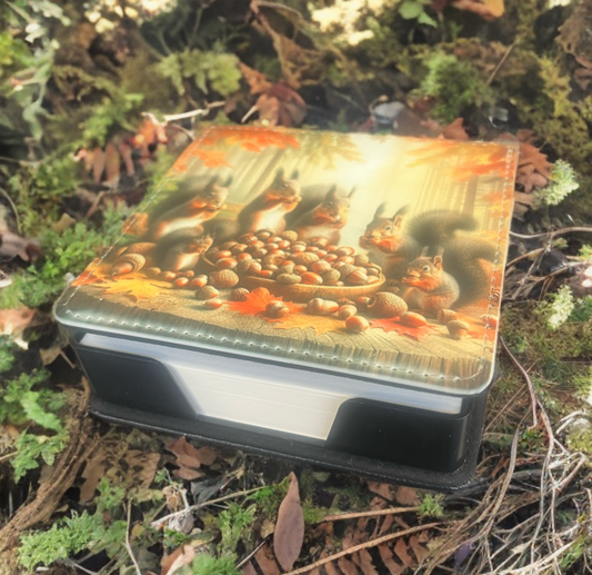 “Nutty Notes" – Autumn Forest Squirrel Note Block
